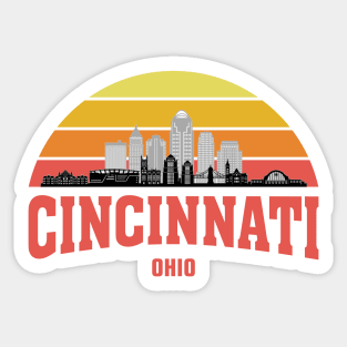 Cincinnati Skyline Sticker
